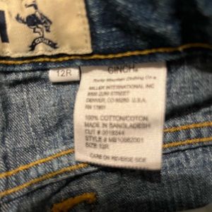 Cinch boys jeans bootcut relax fit size 12